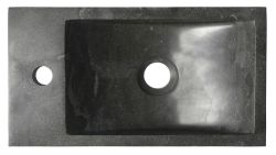 BLOK umywalka kamienna 40x10x22 cm, otwór po lewej stronie, czarny Anthrazit