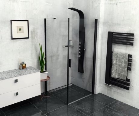 Przejdź do produktu ZOOM BLACK kabina prysznicowa 800x800mm wariant L/P