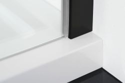 Zoom Line Black prostokątna kabina narožna 900x900mm wariant L/P