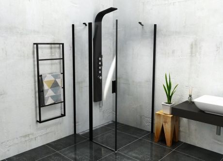 Przejdź do produktu ZOOM BLACK kabina prysznicowa 1000x1000mm wariant L/P