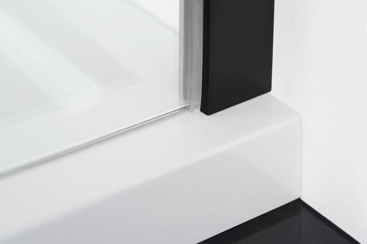 Zoom Line Black prostokątna kabina narožna 1000x1000mm wariant L/P