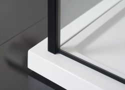 Zoom Line Black prostokątna kabina prysznicowa 1400x900mm wariant L/P