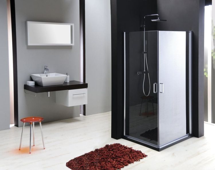 One prostokątna kabina prysznicowa 1000x900 mm wariant L/P,narożnik