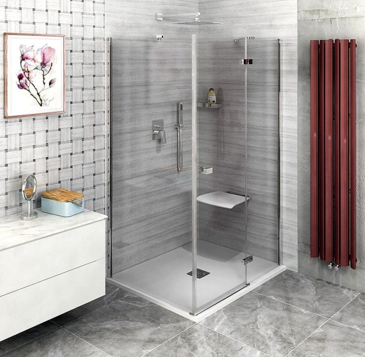 FORTIS LINE prostokątna kabina narožna 800x800 mm, narożnik, wariant R
