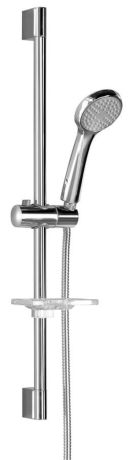 Przejdź do produktu Zestaw prysznicowy z mydelniczką, uchwyt przesuwny 645mm, wąż 1500mm, chrom