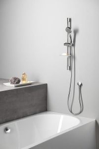 Zestaw prysznicowy, uchwyt przesuwny, 645mm, chrom