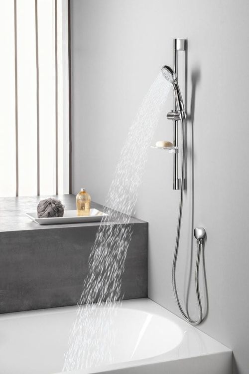 Zestaw prysznicowy, uchwyt przesuwny, 645mm, chrom