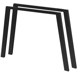TWIGA wspornik stalowy 100x67cm, czarny mat