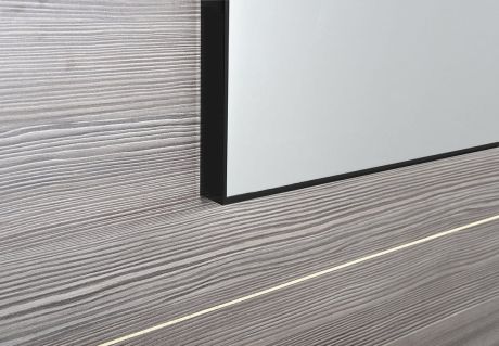 Przejdź do produktu AROWANA Lustro w ramie, 120x60cm, czarny mat