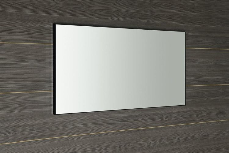AROWANA Lustro w ramie, 1200x600mm, czarny matowy