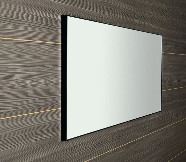 AROWANA Lustro w ramie, 1200x600mm, czarny matowy