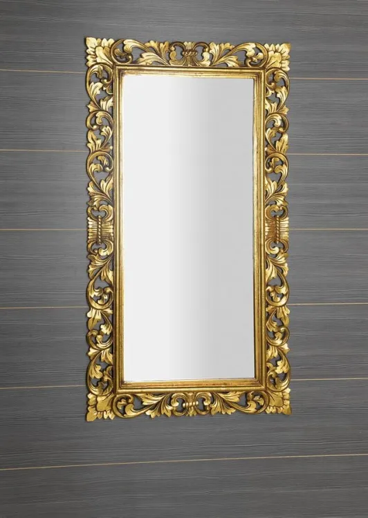 SCULE Lustro w ramie, 80x150cm, złoto