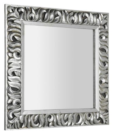 Przejdź do produktu ZEEGRAS Lustro w ramie, 90x90cm, srebro