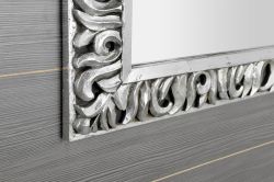 ZEEGRAS Lustro w ramie, 90x90cm, srebro Antique