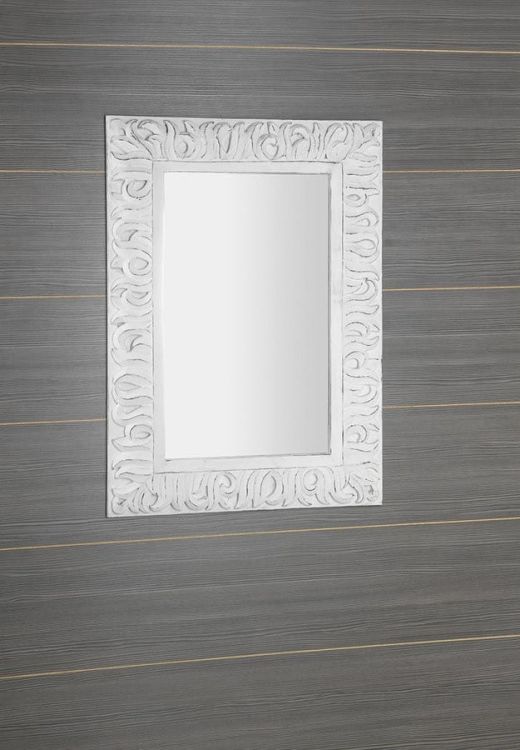 ZEEGRAS Lustro w ramie, 70x100cm, biały