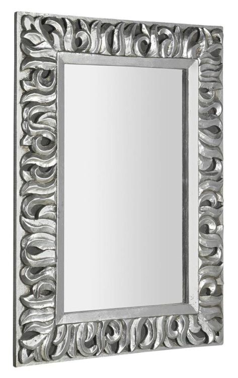 ZEEGRAS Lustro w ramie, 70x100cm, srebro Antique