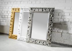 ZEEGRAS Lustro w ramie, 70x100cm, srebro Antique