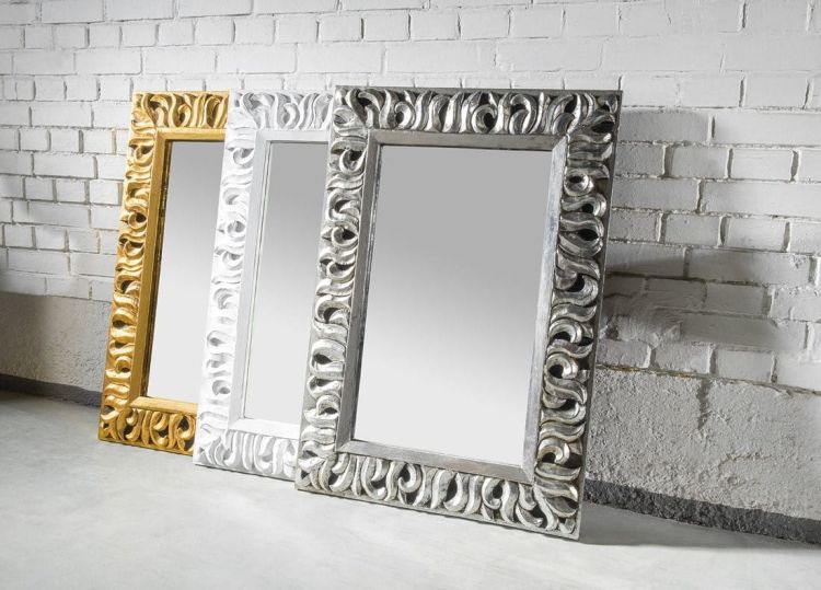 ZEEGRAS Lustro w ramie, 70x100cm, srebro Antique