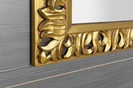 Przejdź do produktu ZEEGRAS Lustro w ramie, 70x100cm, złoto