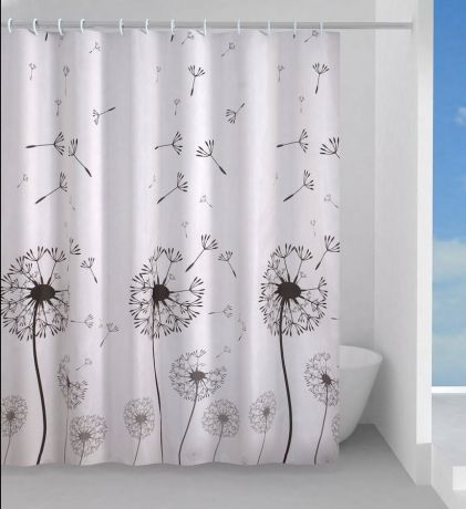 Przejdź do produktu DESIDERIO zasłonka prysznicowa 180x200cm, polyester