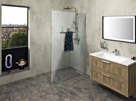 Przejdź do produktu ARCHITEX Zestaw do montażu szkła, podłoga/ściana, maksymalna szerokość 1200mm, polerowane aluminium