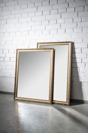 Przejdź do produktu BOHEMIA lustro w drewnianej ramie 58,9x98,9cm, złoto