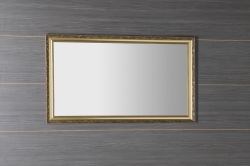 BOHEMIA lustro w drewnianej ramie 589x989mm, złoto
