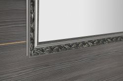 MELISSA lustro w drewnianej ramie 572x972mm, srebrny