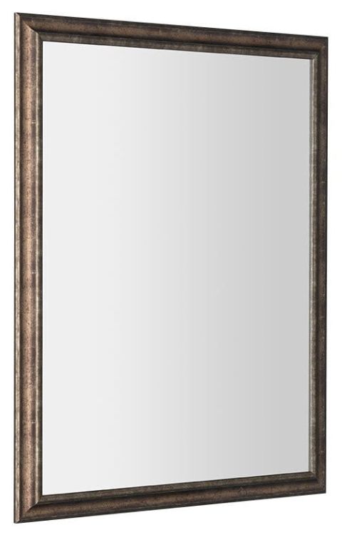 ROMINA lustro w drewnianej ramie 680x880mm, brązowa patyna