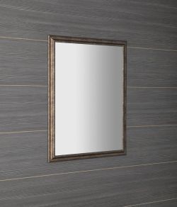 ROMINA lustro w drewnianej ramie 680x880mm, brązowa patyna