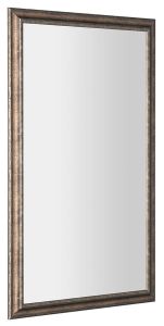 ROMINA lustro w drewnianej ramie 580x980mm, brązowa patyna