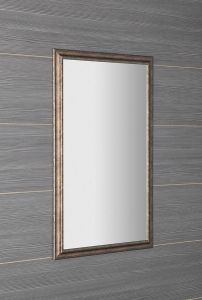 ROMINA lustro w drewnianej ramie 580x980mm, brązowa patyna