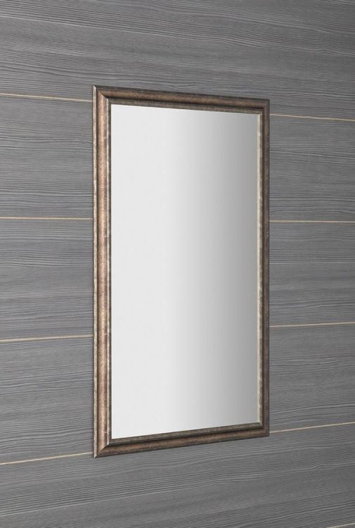 ROMINA lustro w drewnianej ramie 580x980mm, brązowa patyna