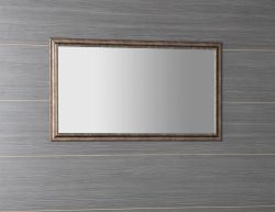 ROMINA lustro w drewnianej ramie 580x980mm, brązowa patyna