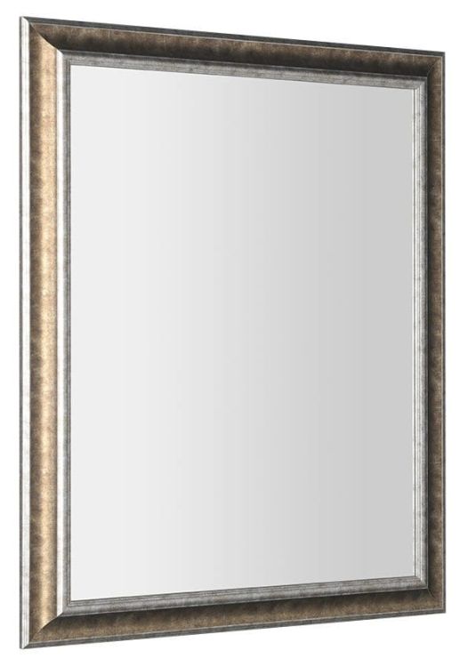 AMBIENTE lustro w drewnianej ramie 720x920mm, brązowa patyna