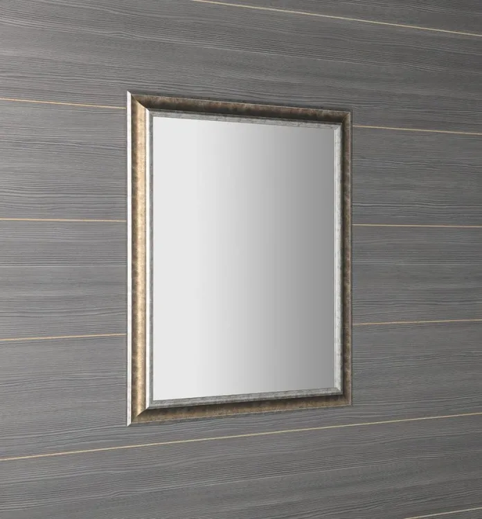 AMBIENTE lustro w drewnianej ramie 720x920mm, brązowa patyna