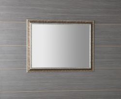 AMBIENTE lustro w drewnianej ramie 720x920mm, brązowa patyna