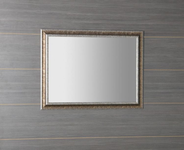 AMBIENTE lustro w drewnianej ramie 720x920mm, brązowa patyna