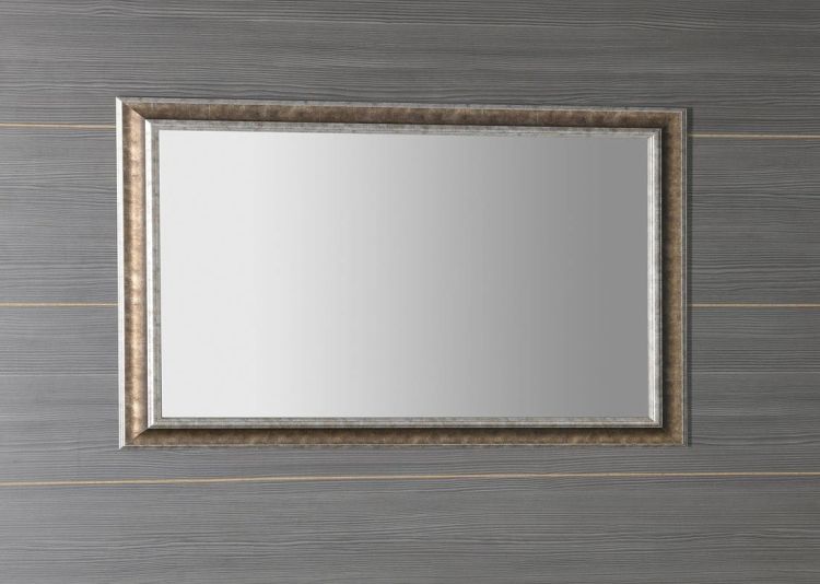 AMBIENTE lustro w drewnianej ramie 620x1020mm, brązowa patyna