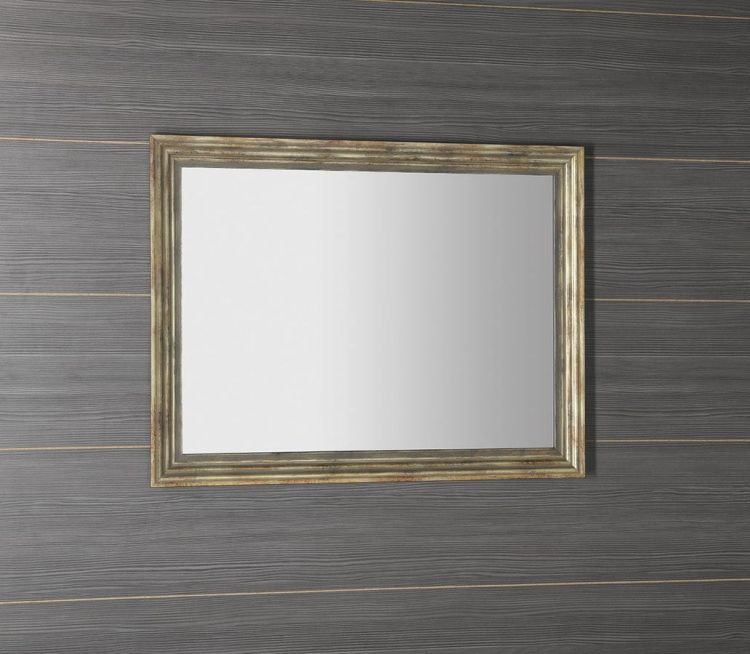 DEGAS lustro w drewnianej ramie 716x916mm, czarny/antyczne złoto