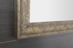 MANTILA lustro w drewnianej ramie 760x1260mm, antyczny
