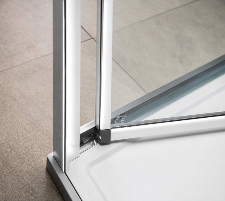 EASY LINE prostokątna kabina prysznicowa 700x1000mm, drzwi składane, L/R wariant, czyste szkło