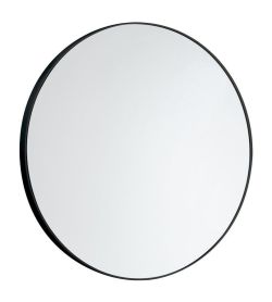 Lustro okrągłe średnica 60cm, bez uchwytów, czarny matowy