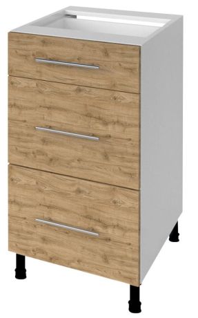 Przejdź do produktu TERNO szafka dolna z szufladami, 40x72x52 cm, dąb emporio