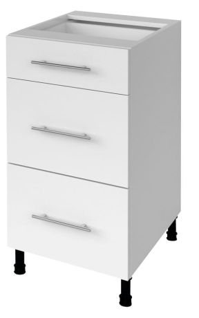 Przejdź do produktu TERNO szafka dolna z szufladami, 40x72x52 cm, biały połysk
