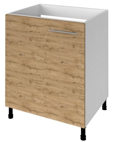 Przejdź do produktu TERNO szafka pod zlewozmywak, 1 drzwiczki, 60x72x52 cm, dąb emporio