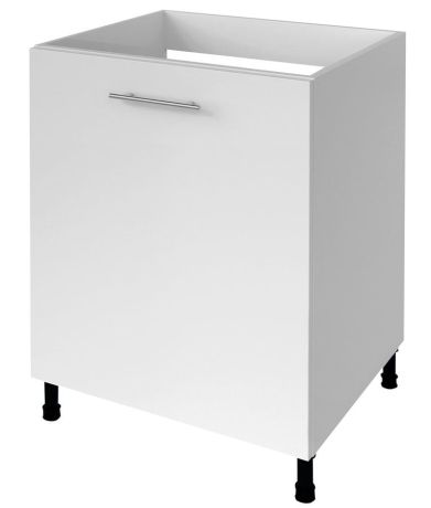 Przejdź do produktu TERNO szafka pod zlewozmywak, 1 drzwiczki, 60x72x52 cm, biały połysk