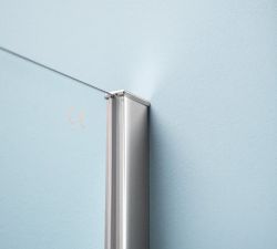 EASY LINE prostokątna kabina prysznicowa 900x1000mm, drzwi składane, L/R wariant, czyste szkło