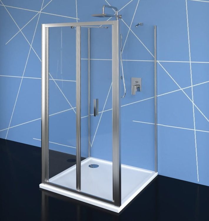 EASY LINE kabina prysznicowa trzyścienna 700x800mm, drzwi składane, wariant L/P, szkło czyste