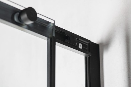Przejdź do produktu ALTIS BLACK drzwi prysznicowe przesuwne 880-900mm, wysokość 2000mm, szkło czyste